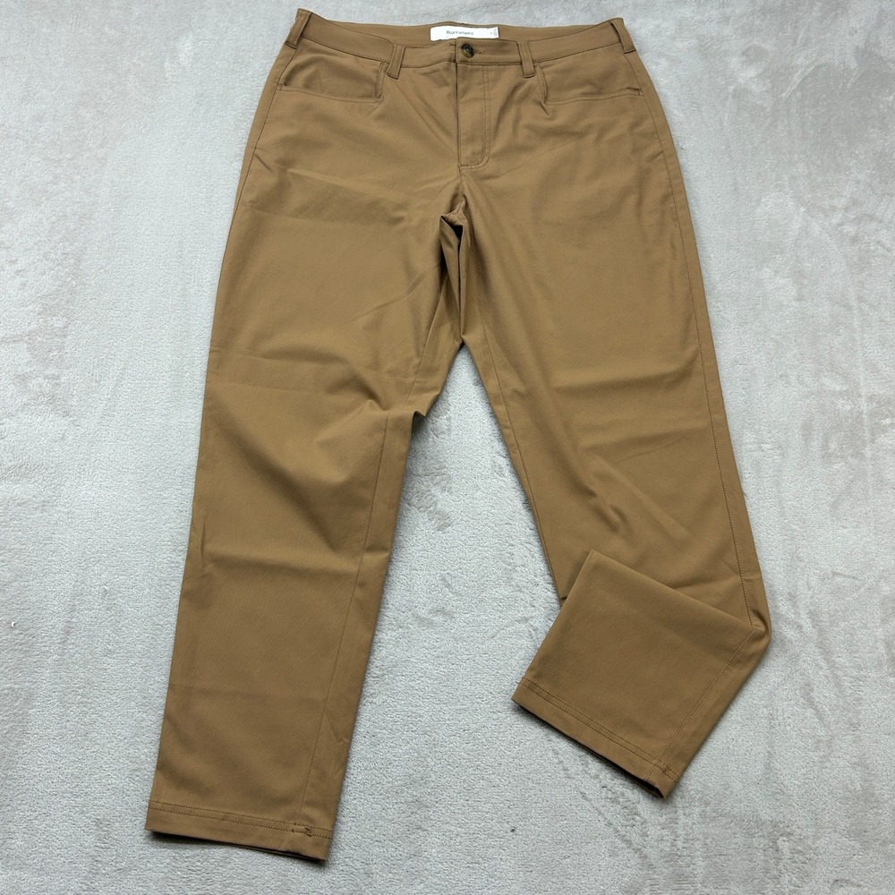 Bluffworks Palma Chino Trousers Women's 12 Tan Technical Travel Commuter Pants